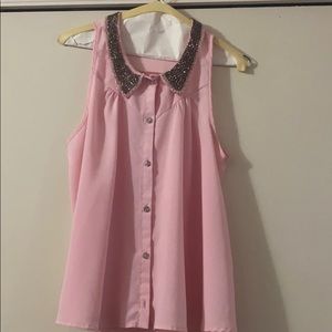Pink Summer Loose Shirt.